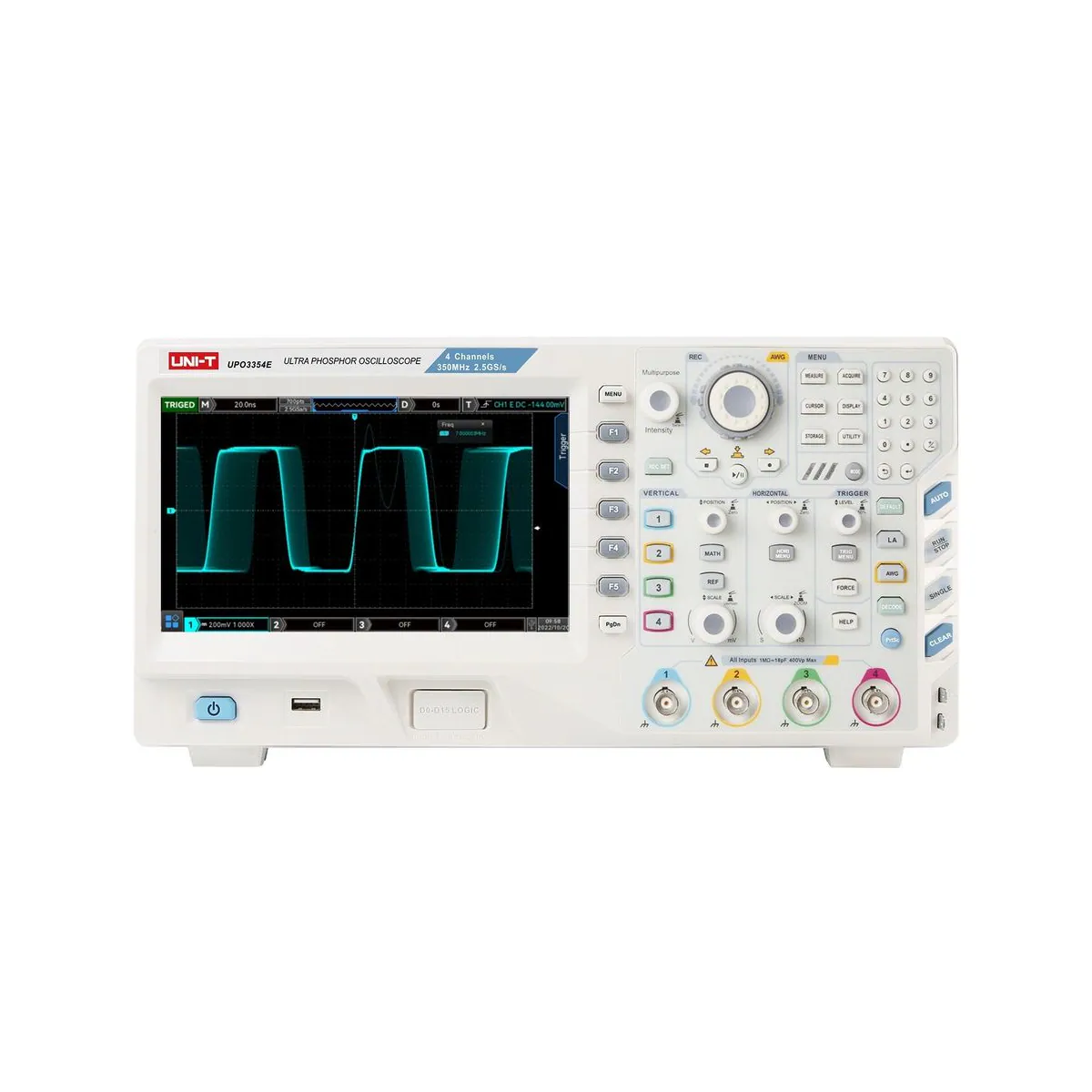 Unit UPO3354E 350 MHz 4 kanallı masa tipi osiloskop