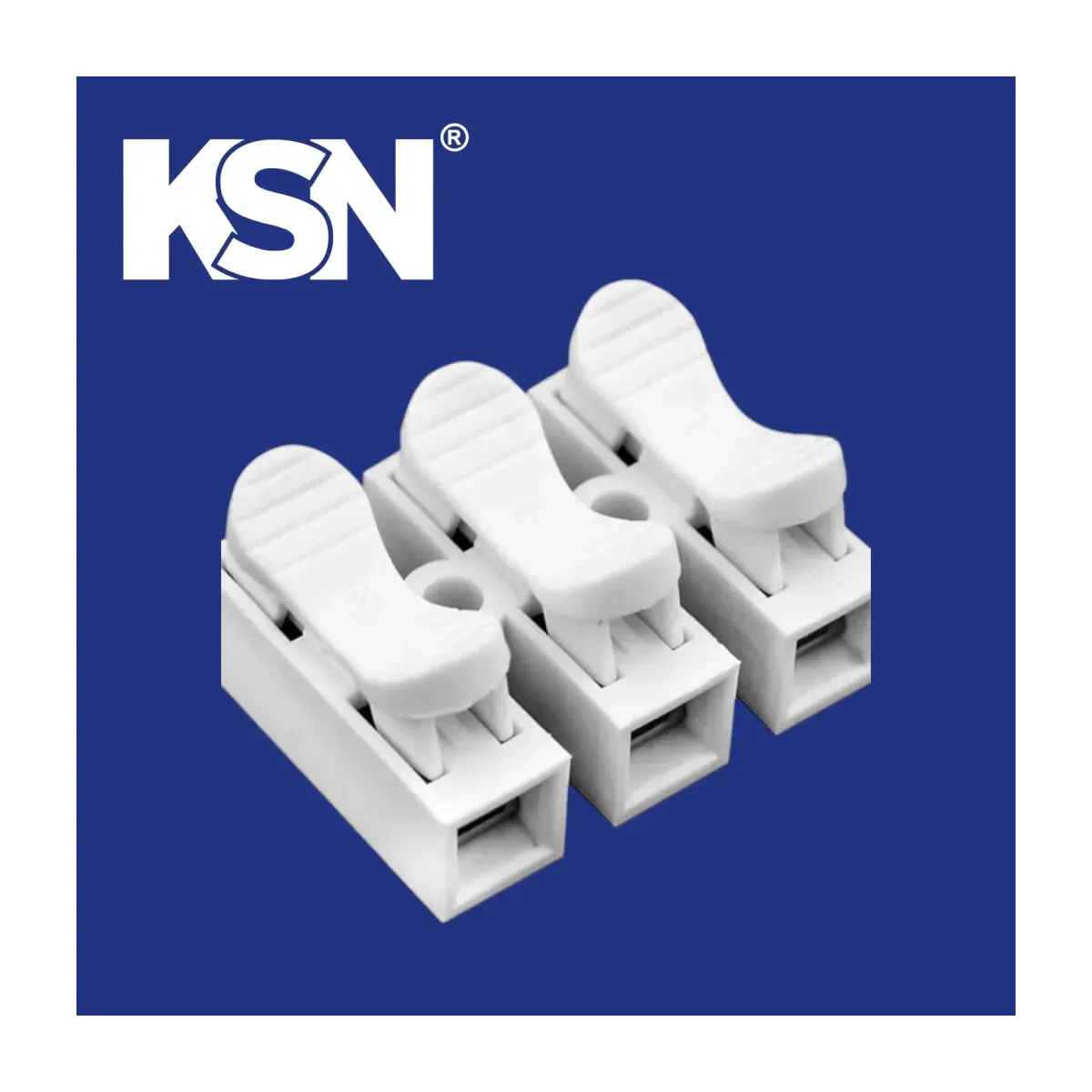 No:1 Triple Screwless Spring Push-In Terminal Block KON-297