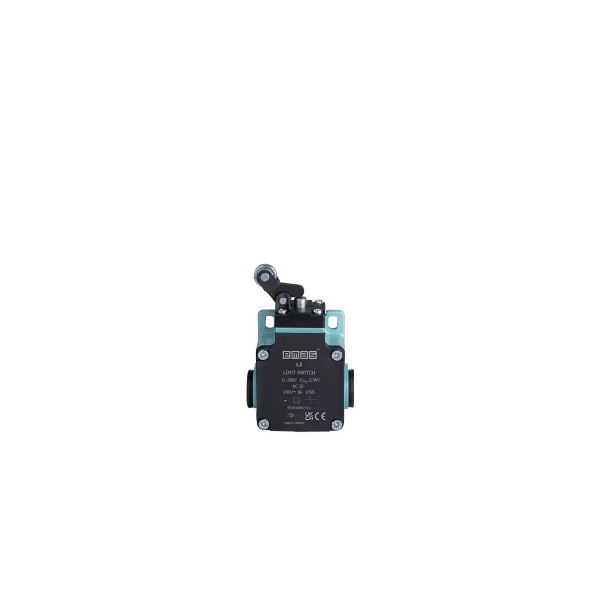 Emas Metal Housing Metal Roller Crank Lever Snap-Action 1NO+1NC Limit Switch 14mm L2K13MIM411