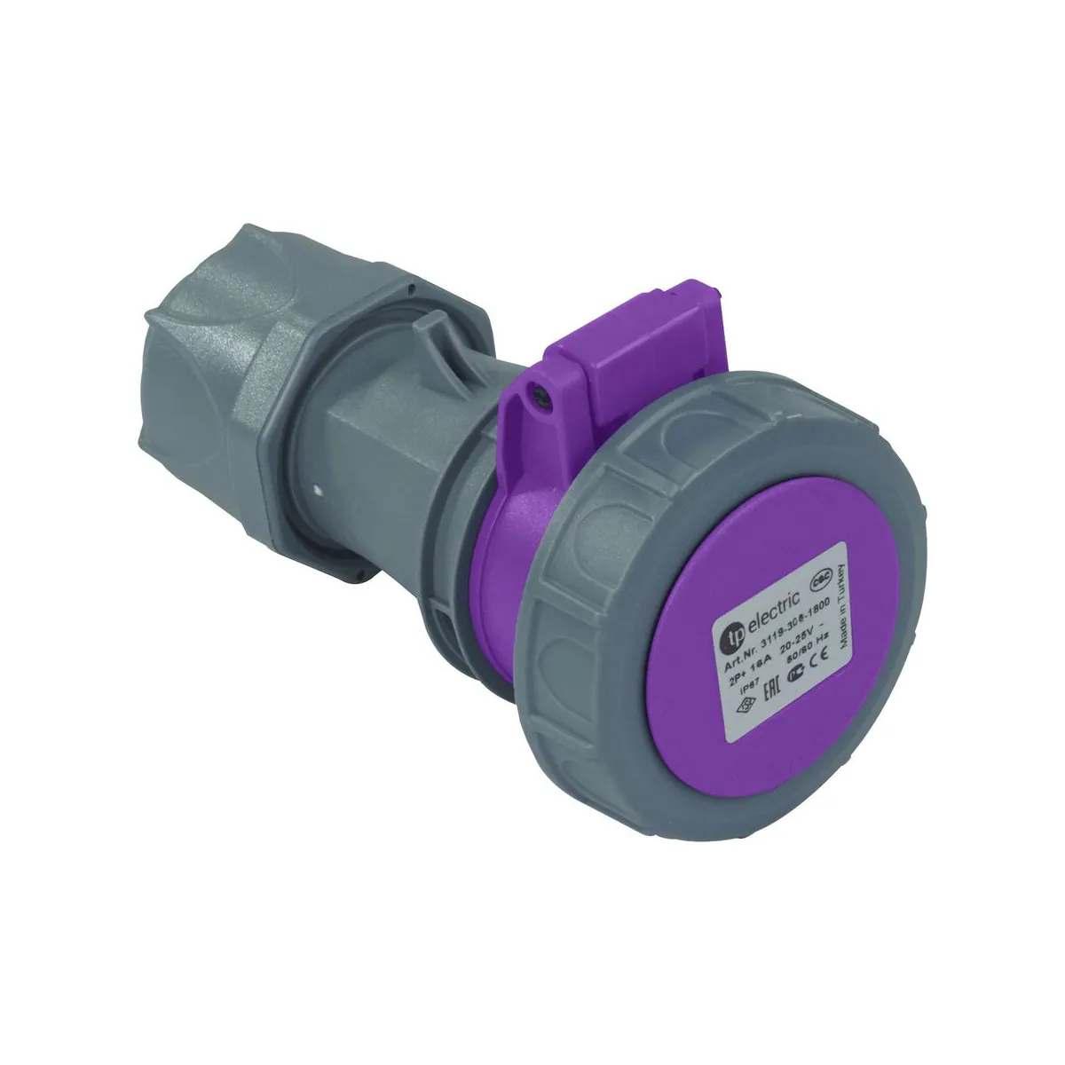 TP Elektrik 3113-304-1800 CEE 2x32A Extension Socket, IP 67, 6h