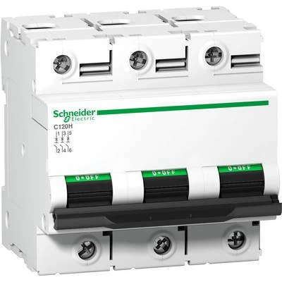 Schneider Electric A9N18468 Acti9 C120H 3P 80A ,15kA C-Curve MCB