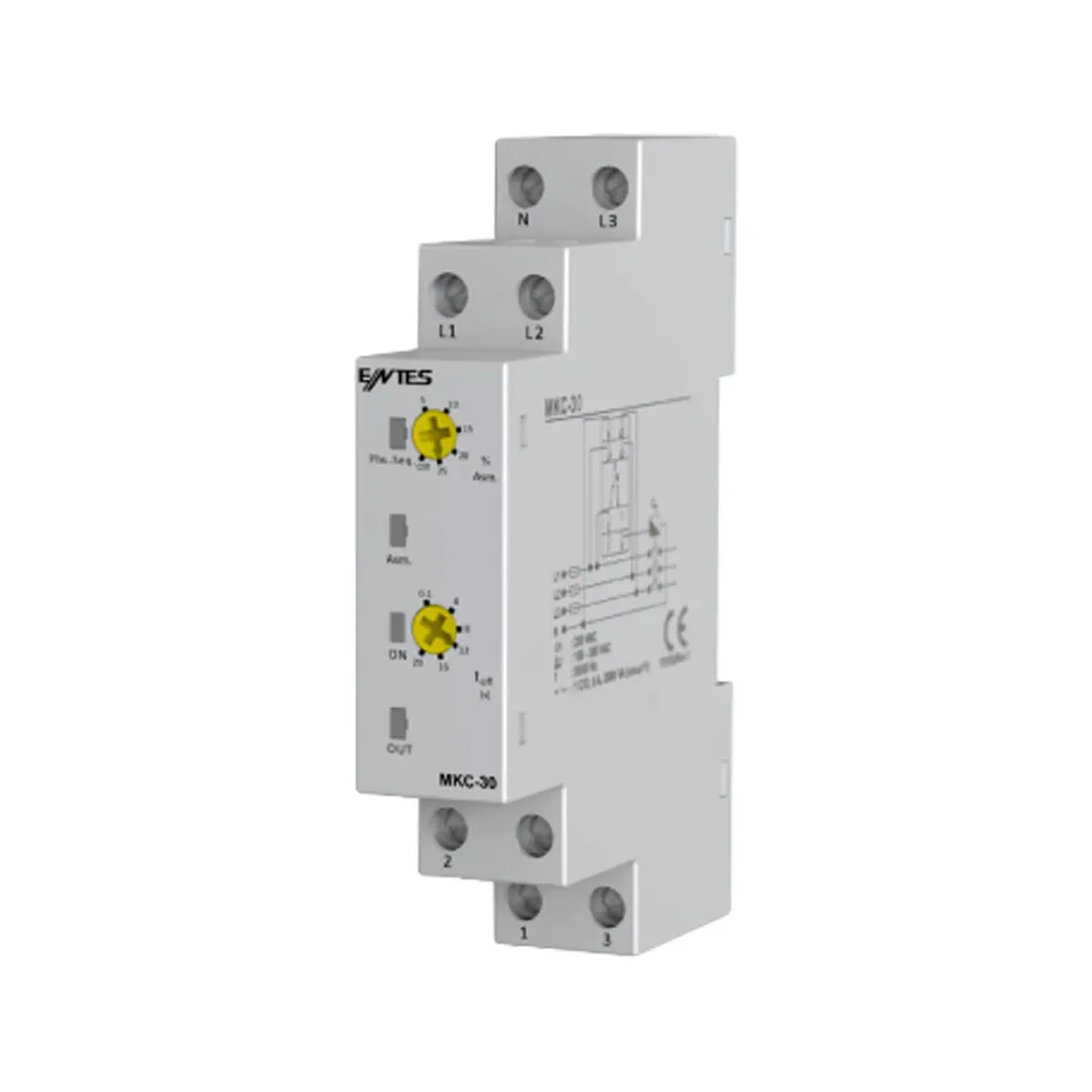 Entes MKC-30 Motor Phase Protection Relay, 220-230VAC