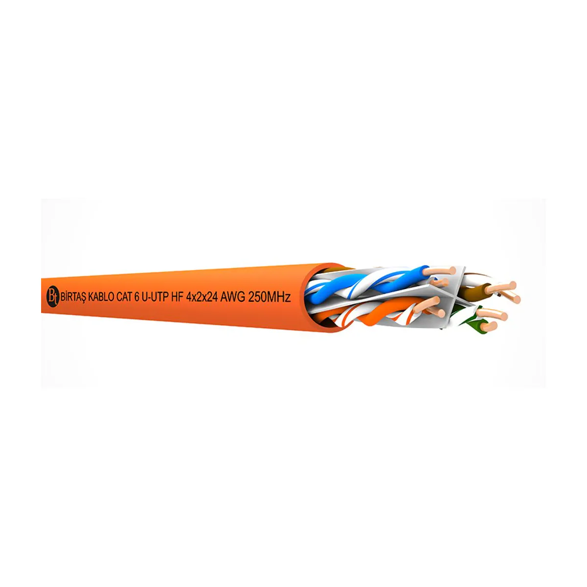 Birtaş CAT6 U/UTP HF 4x2x24 AWG gri üretici ürün ailesi görseli