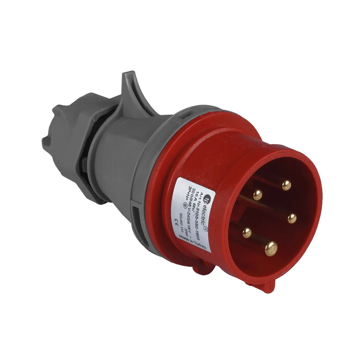 TP Elektrik 3107-350-1600 CEE 5x32A Faz Dönüştürücü Fiş, IP 44, 6h