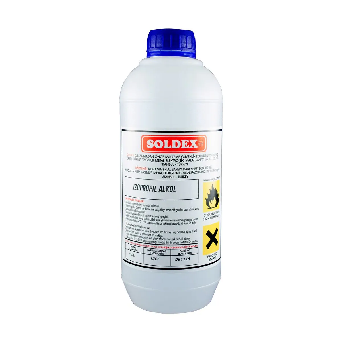 Soldex 1 litre izo propil alkol şişesi