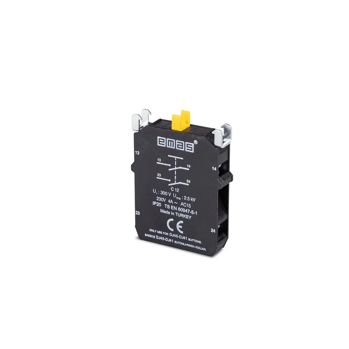 Emas CP/CM Serisi Yedek 2NO Joystick Kontak Blok C12
