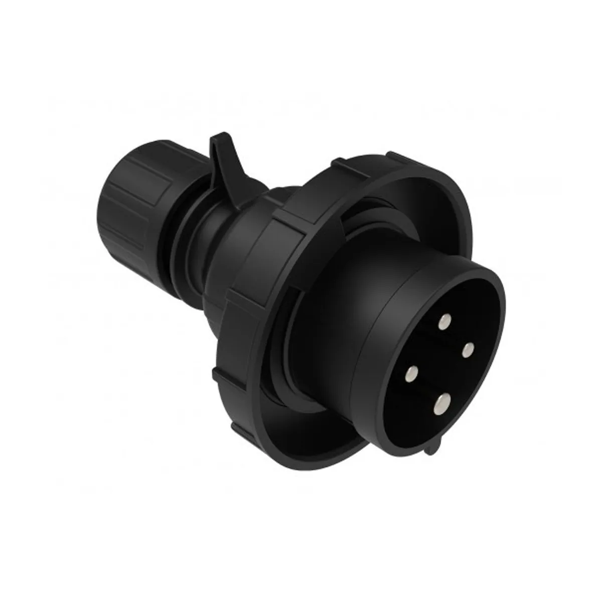 Bemis BCS-1504-7011 CEE Straight Plug 16 A 3P+E IP67 Black