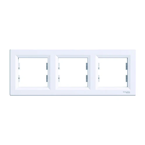 Schneider Electric EPH5800362 Asfora 3-Gang Horizontal Frame Steel