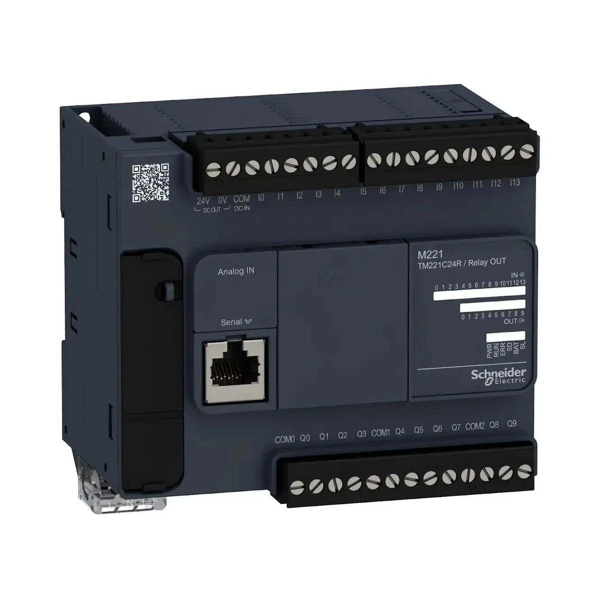 Schneider Electric TM221C24R M221 PLC, 14 DI, 10 DO Relay — üretici temsili ürün görseli