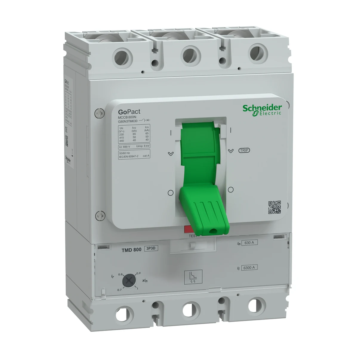 Schneider Electric G80N3TM630 GOMCCB 800N 3P3D 630A TMD — üretici ürün görseli