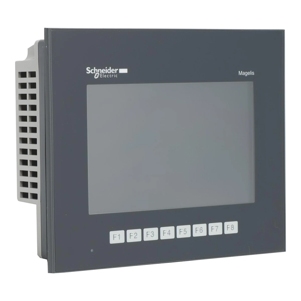 Schneider Electric HMIGTO3510 7" Widescreen TFT LCD 65K Color WVGA 8 Function Keys 2 x CoM, 2 x USB, 1 x Ethernet 96 Mb