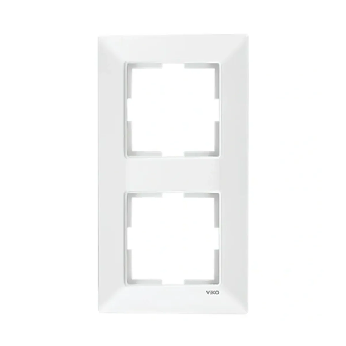 Viko Karre Meridian White 2-Gang Vertical Frame