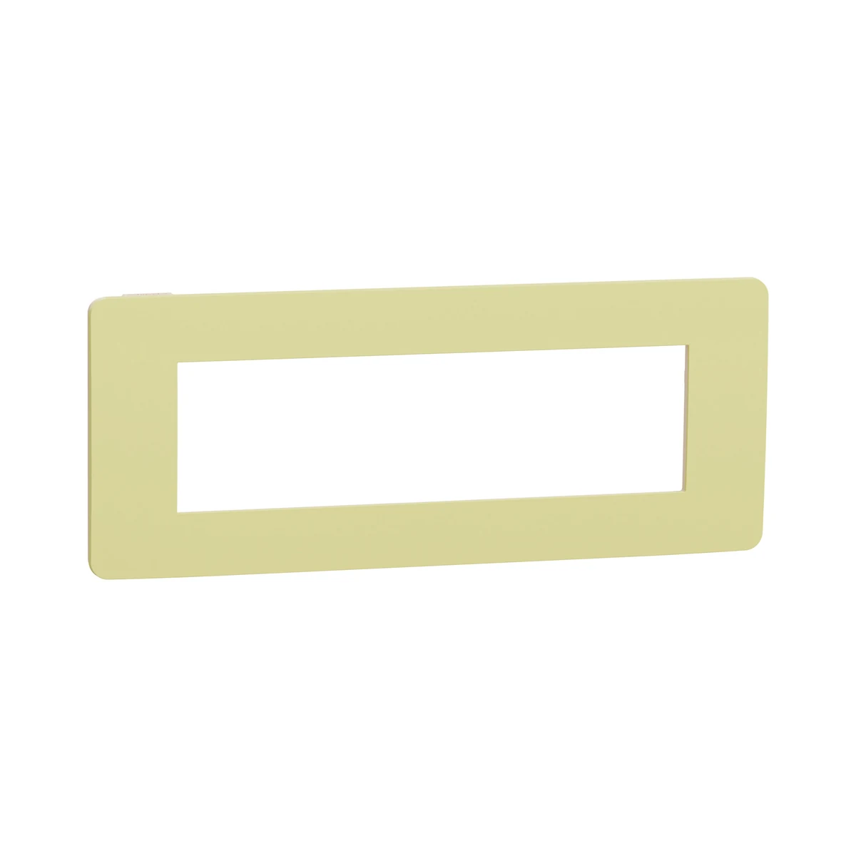 Schneider Electric NU270712 Yeni Unica, Studio Color Frame 7 module, Light Green/Cream
