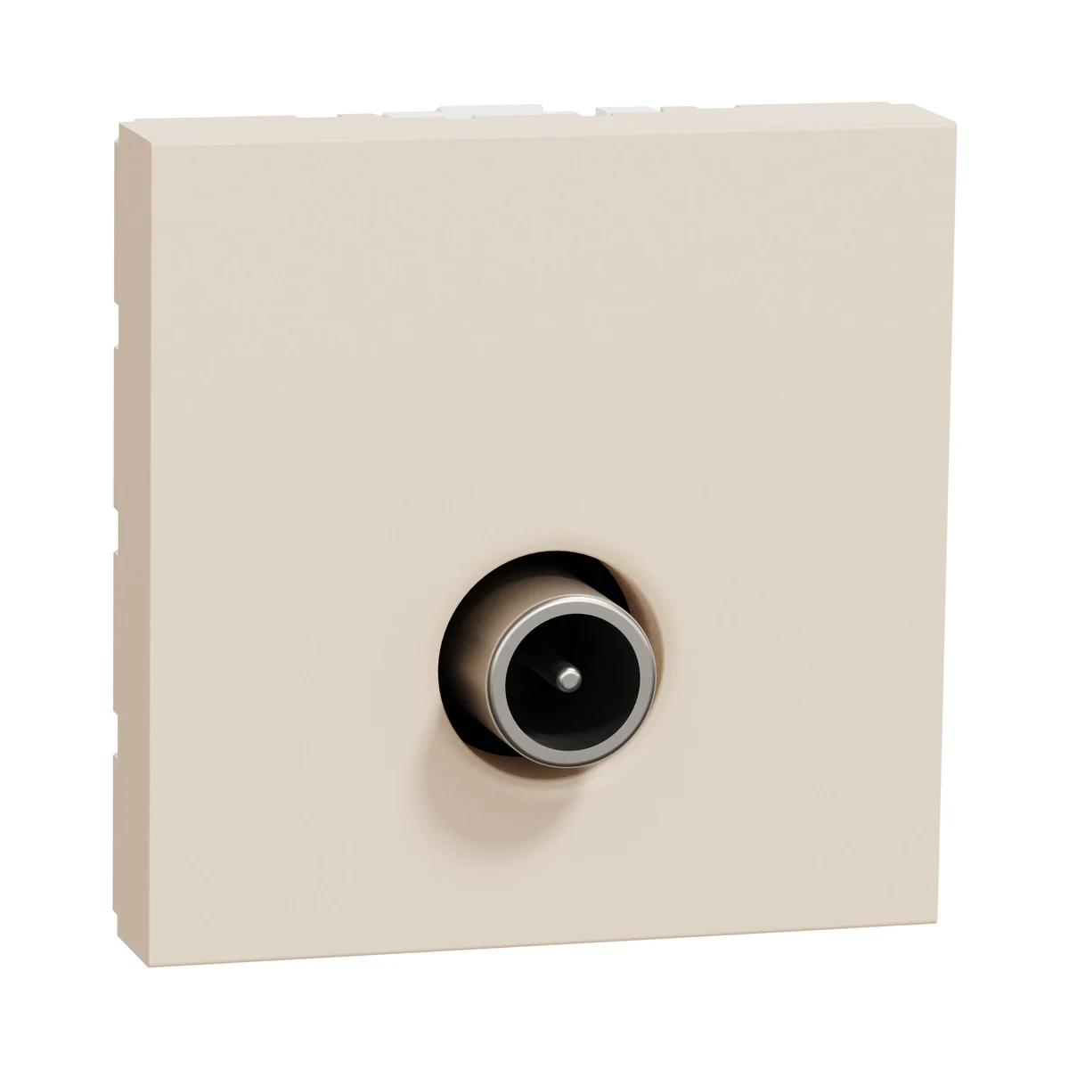 Schneider Electric NU346244 Yeni Unica, Independent TV Socket 2 module, Cream