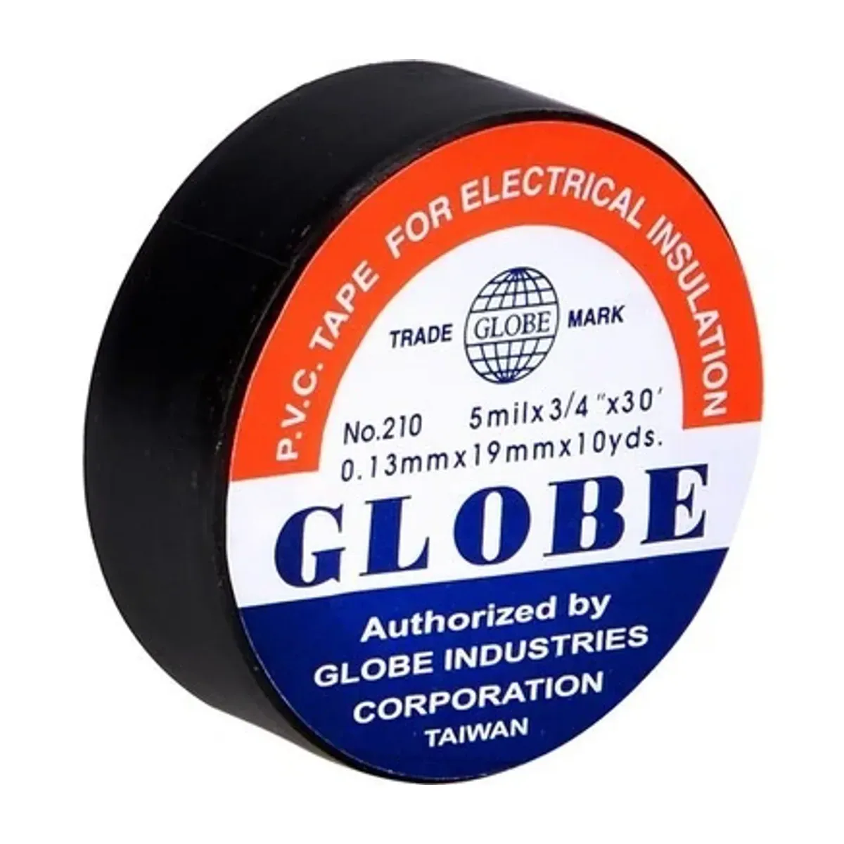 Globe 0,13x19mm 9,1 Metre Siyah İzole Bant