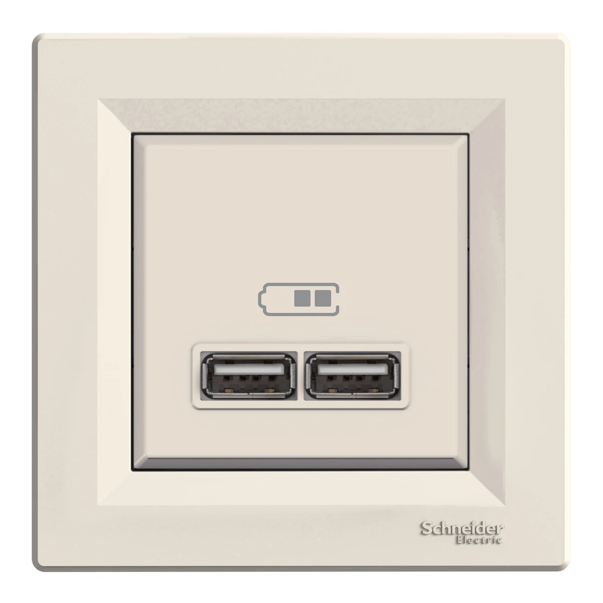 Schneider Electric EPH2700223 Asfora USB Cream