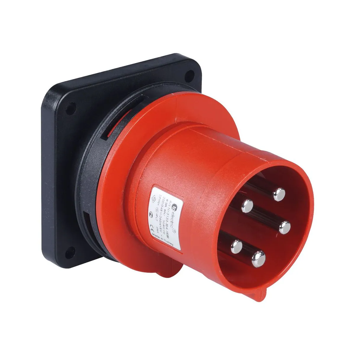 TP Elektrik 3133-324-1699 Uzun Gövdeli Makine Fişi, IP 44, 6h
