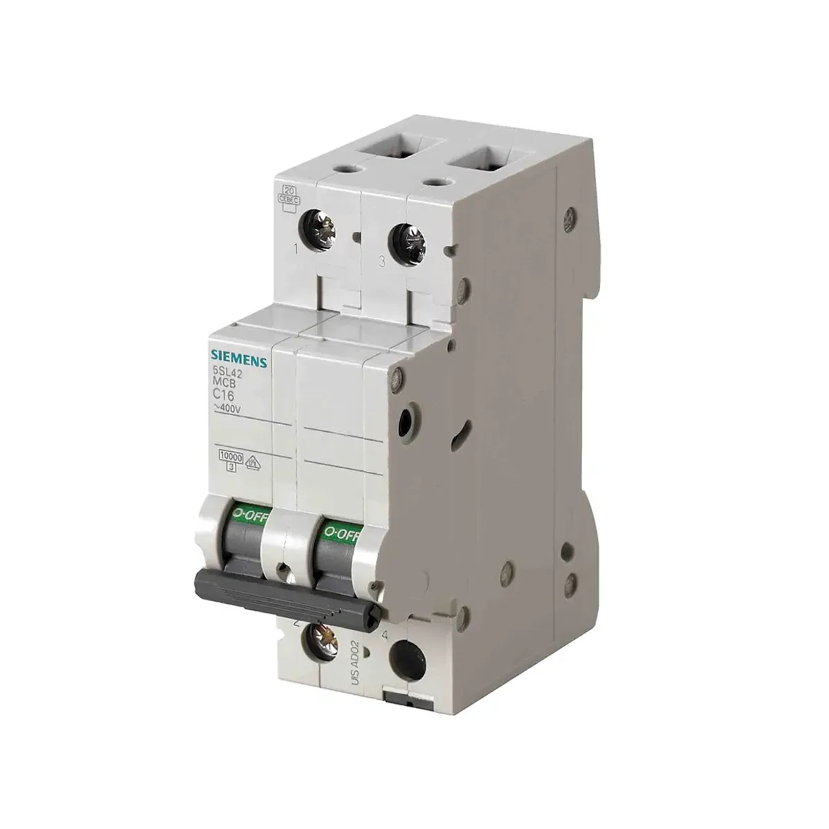 Siemens 5SL42,04-7 Sentron MCB Serisi Otomatik Sigorta - 2 Kutup 4A C Tipi,10kA