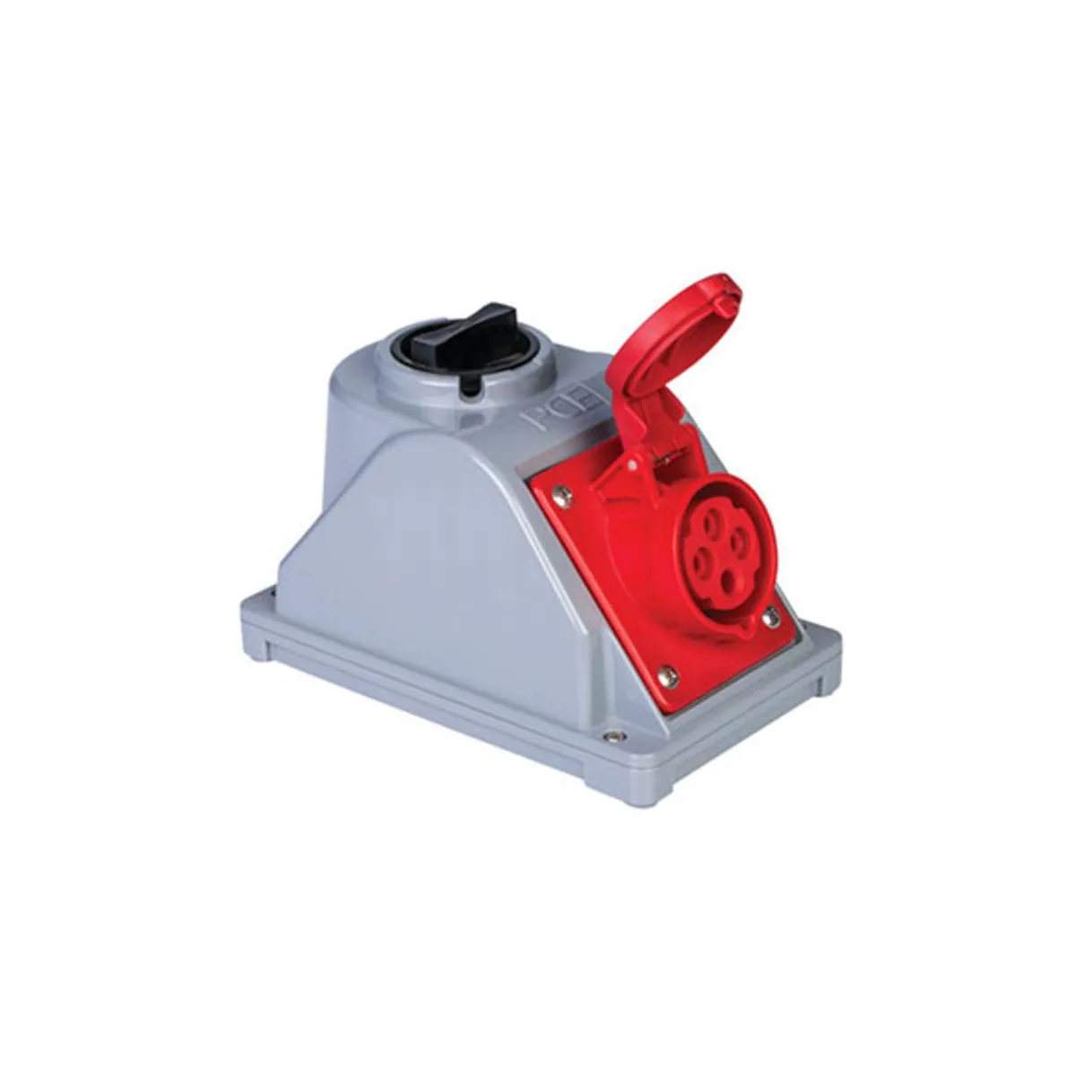 PCE 406679V 4x16A Switched Wall Socket IP44 Screw Type