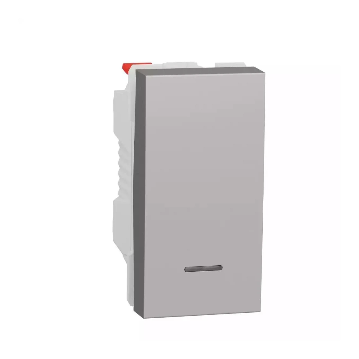 Schneider Electric NU310630N Yeni Unica, Işıklı Liht Buton 1 modül, Alüminyum — temsili üretici aile görseli