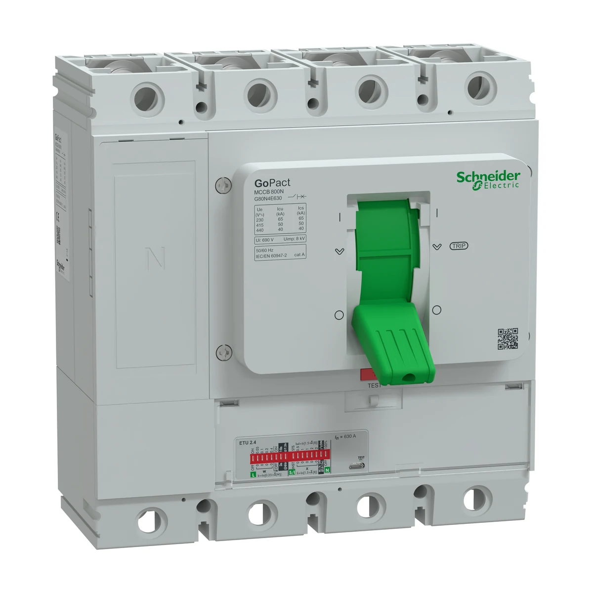 Schneider Electric G80N4E630 GOMCCB 800N 4P4D 630A Elektronik — üretici ürün görseli