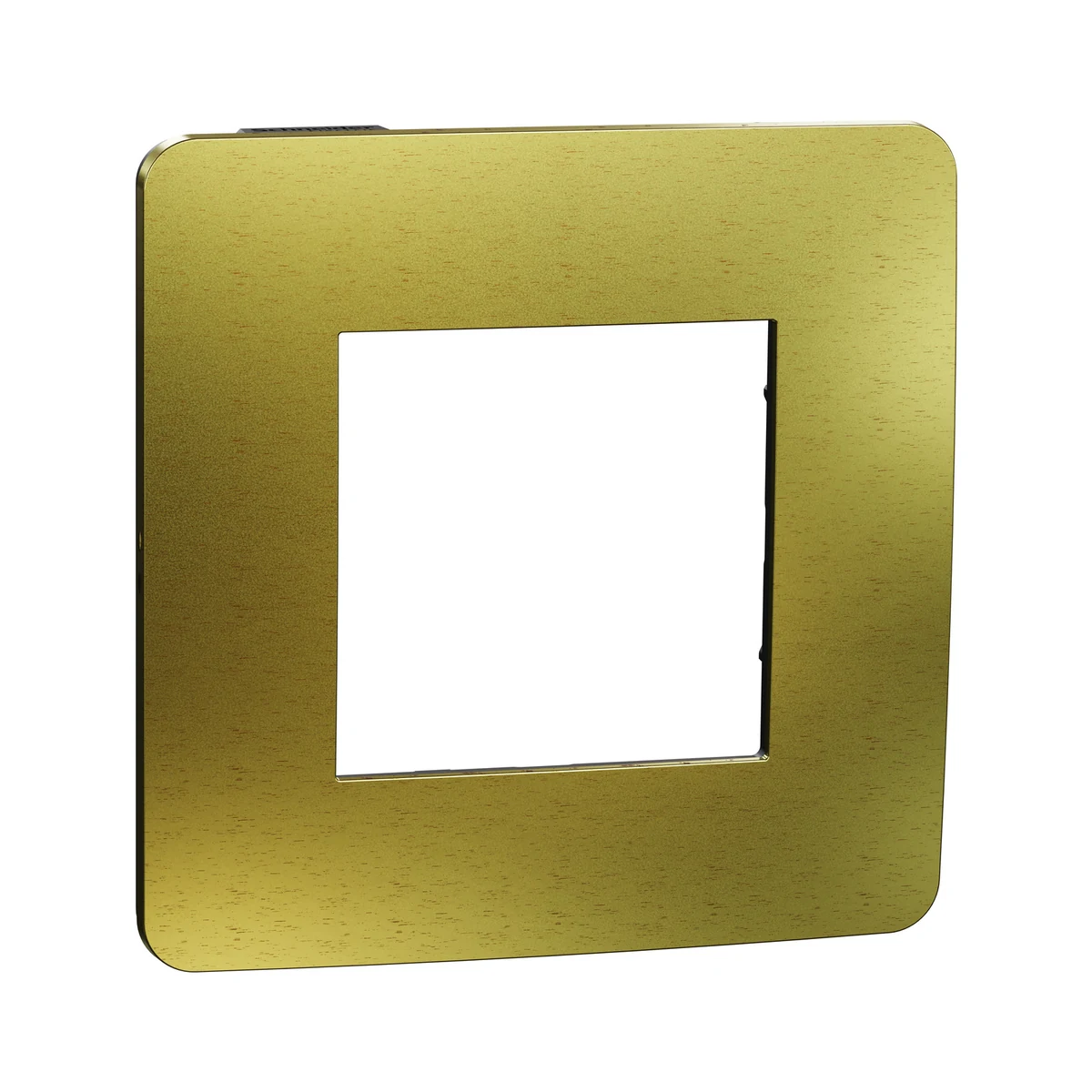 Schneider Electric NU280262M Yeni Unica, Studio Metal 1-Gang Frame, Gold/Anthracite