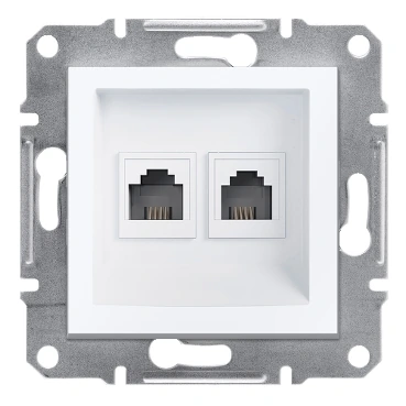 Schneider Electric EPH4270121 Asfora 2*RJ11 - 4-Contact, Frameless