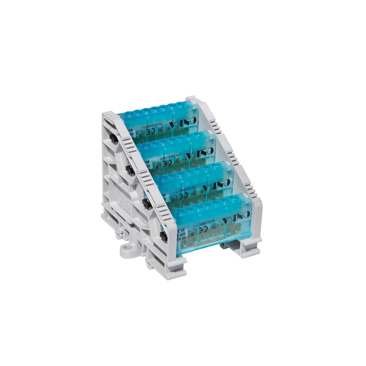 Onka 12 Delikli 4 Kutuplu Yüksek Model Kapaklı Dağıtıcı Ünite 80A 9X6,5mm