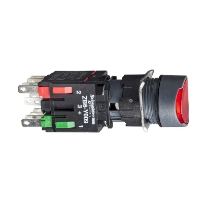 Schneider Electric XB6AW4B2B ROUND ILL.PUSH-BUT.RED NC — üretici katalog görseli