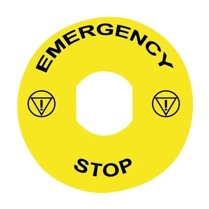 Schneider Electric ZBY8330 Emergency Stop Label Plate