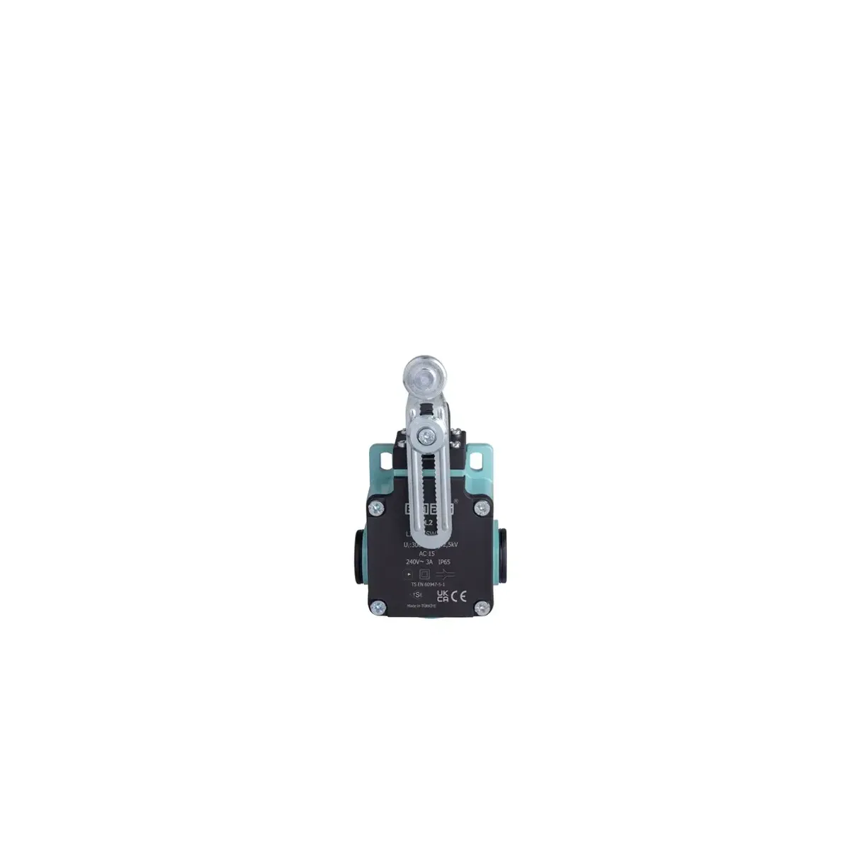Emas Metal Housing Metal Roller Adjustable Lever Bidirectional Snap-Action 1NO+1NC Limit Switch 18mm L2K13MEM122