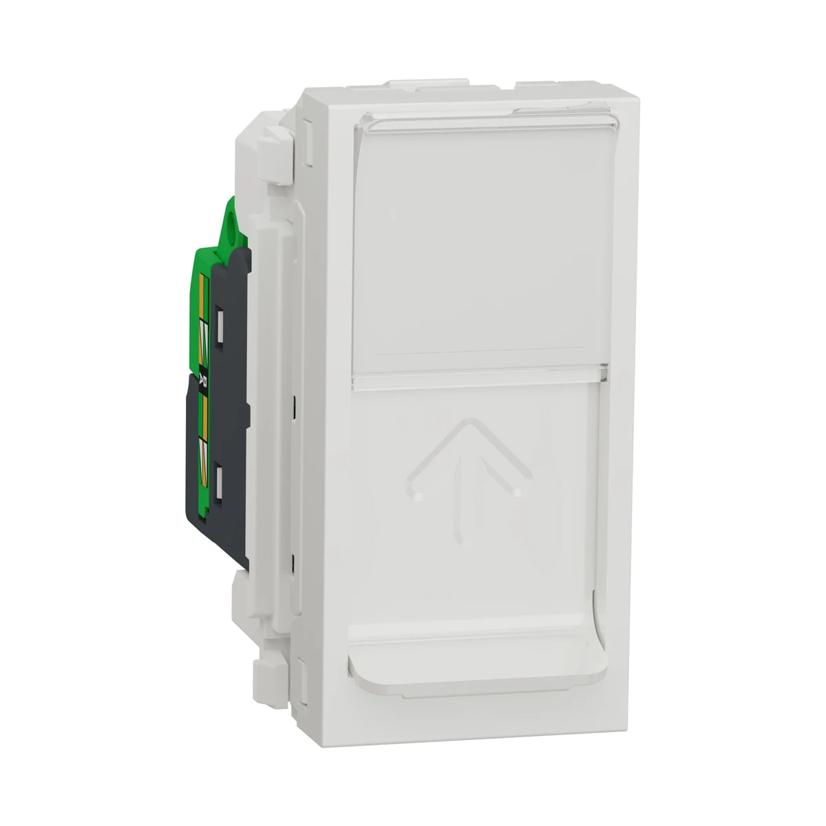 Schneider Electric NU344818 Yeni Unica, RJ45 Socket Cat6A STP 1 module, White