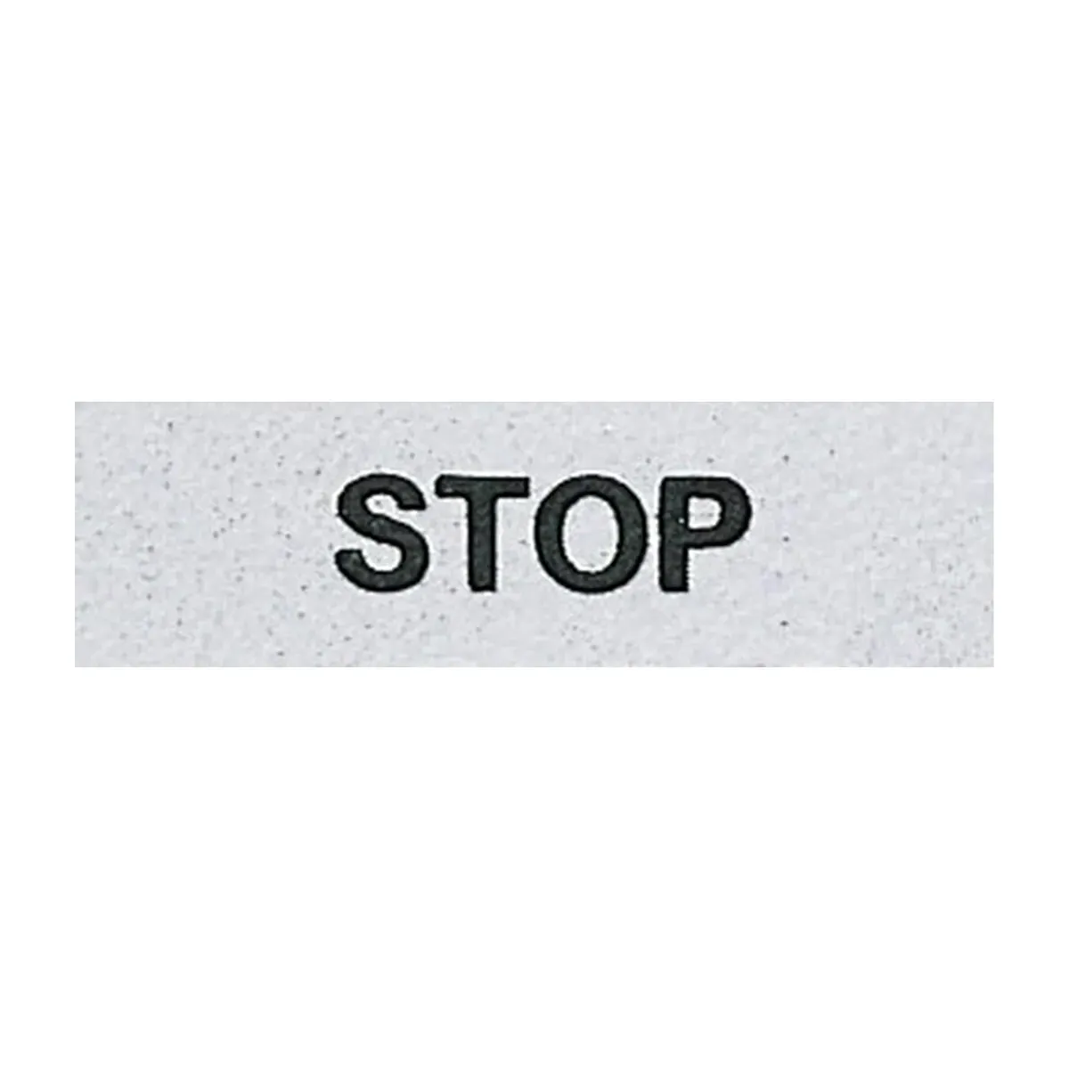Emas B and C Series STOP Label 8mm Push Button Accessory BET08STOP