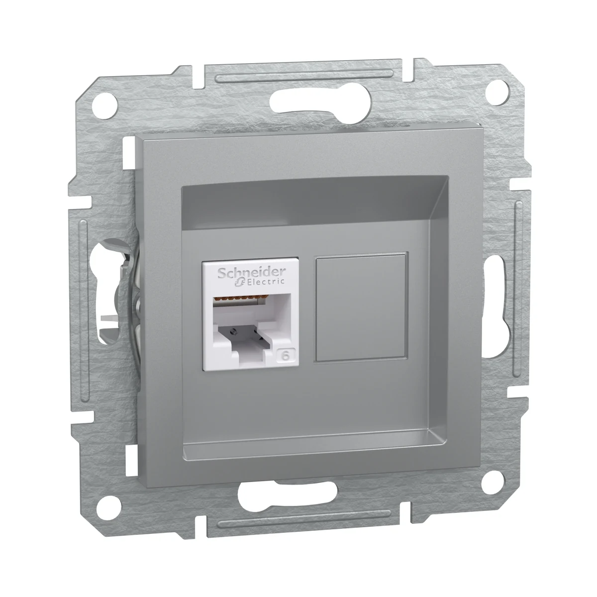 Schneider Electric EPH4700161 Asfora 1*RJ45 CAT.6 UTP Alüminyum — üretici ürün görseli