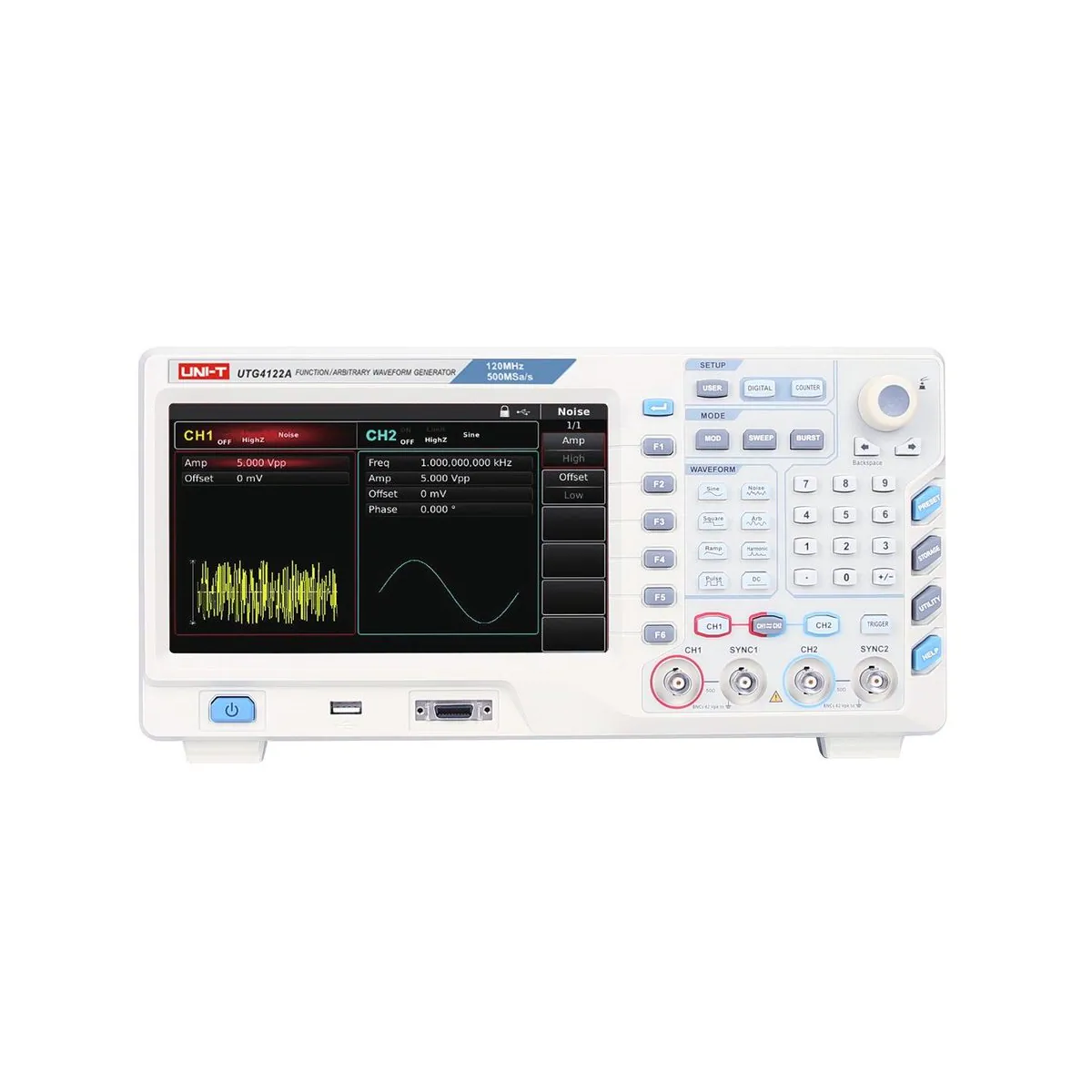 Unit UTG4122A fonksiyon ve keyfi dalga jeneratörü