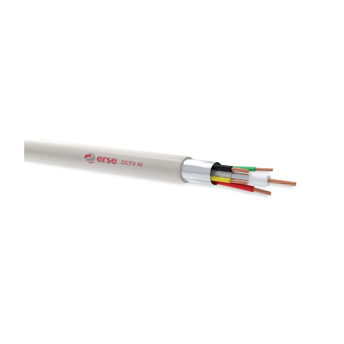 Erse CCTV-Al RG 59/U-4+2x0.22+2x0.75 mm2 HFFR Cable