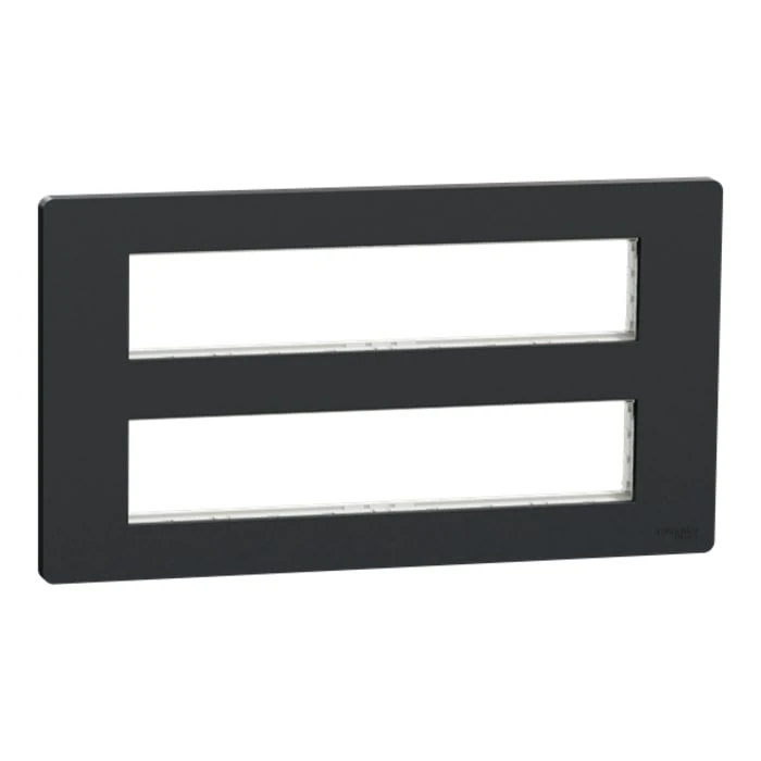 Schneider Electric NU021054 2-Row x 10-Module Frame, Anthracite