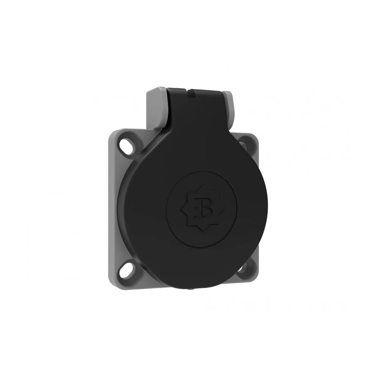 Bemis BY9-1402-3700 Plastic Panel Socket (Black) 16 A 2P+E IP54