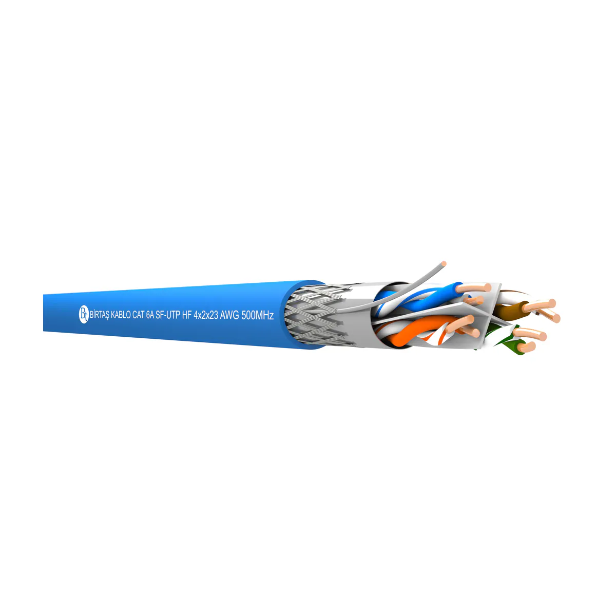 Birtaş CAT6A SF/UTP PE 4x2x23 AWG BLACK