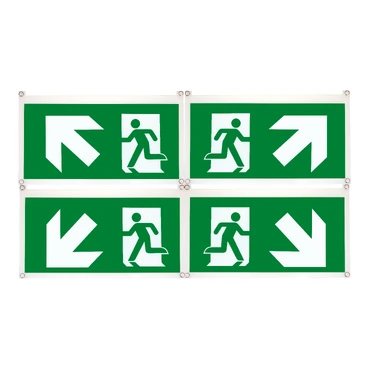 Schneider Electric OVA53188 Guidance EasySign Set of 4 Pictograms - 45° right/left down, right/left up
