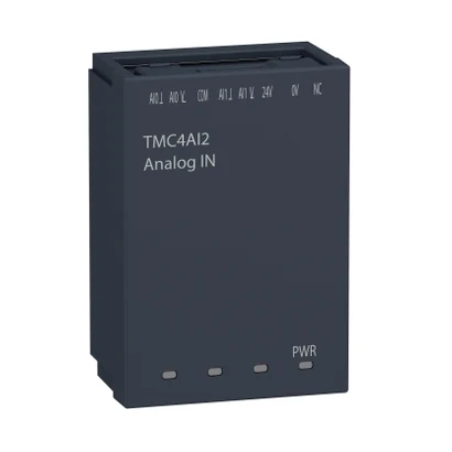 Schneider Electric TMC4AI2 M241 Kartuş modülü, 2ch analog giriş, Voltaj-Akım — üretici katalog görseli