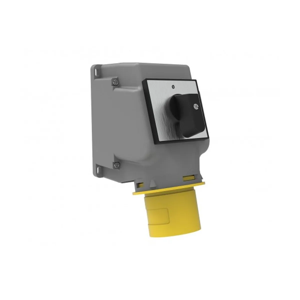 Bemis BC1-3303-2240 CEE 90° Angled Wall Plug with Cam Switch 32 A 2P+E IP44