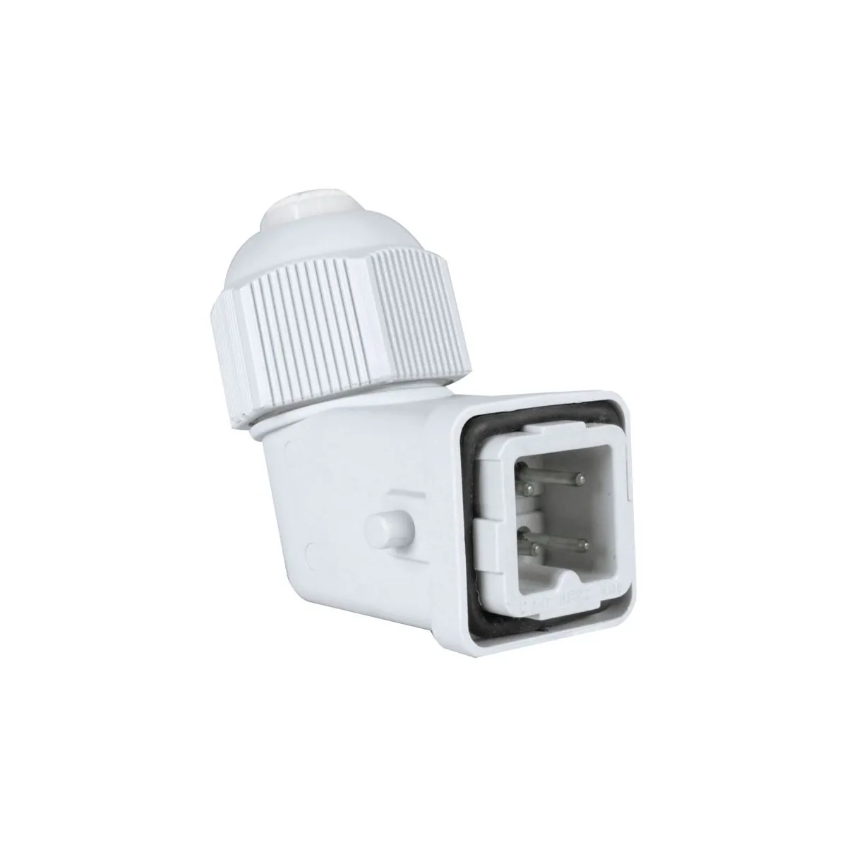 TP Elektrik 60410-200-01M25-P 4x10A Çok Kontaklı Eğik Fiş - M25 kablo rakoru ile beraber, IP 65