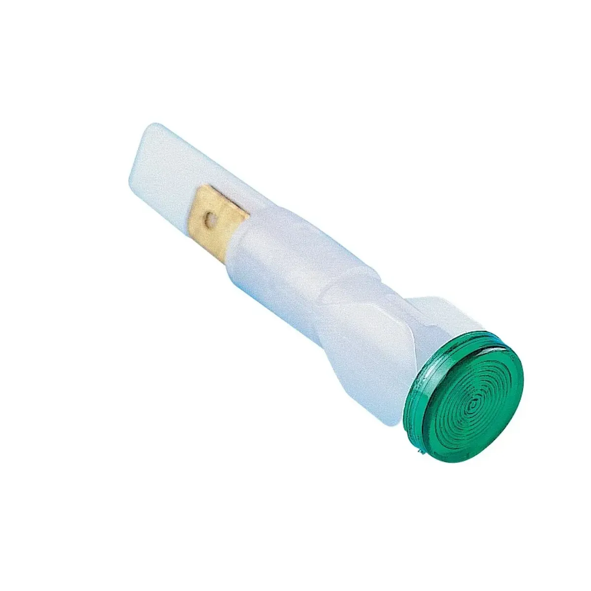 Emas S Series Plastic Bulb 230V AC Terminal Tabbed Nutless Green 10mm Pilot Light IP40