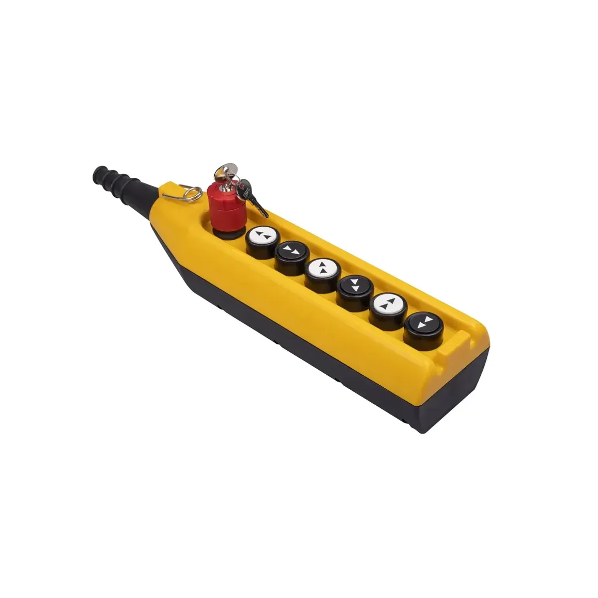 Emas PV Series 7-Hole Two-Speed 1NC Emergency Stop Twist-Release Keyed Crane Control Box PV7EA30B444