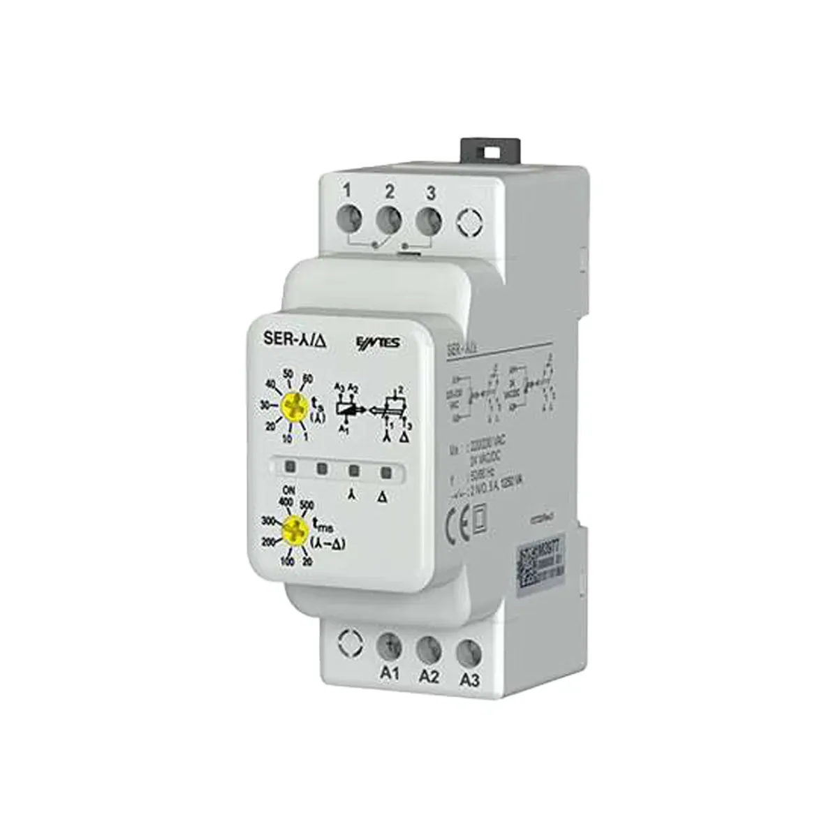 Entes SER-YU Star-Delta Timer Relay, 230VAC
