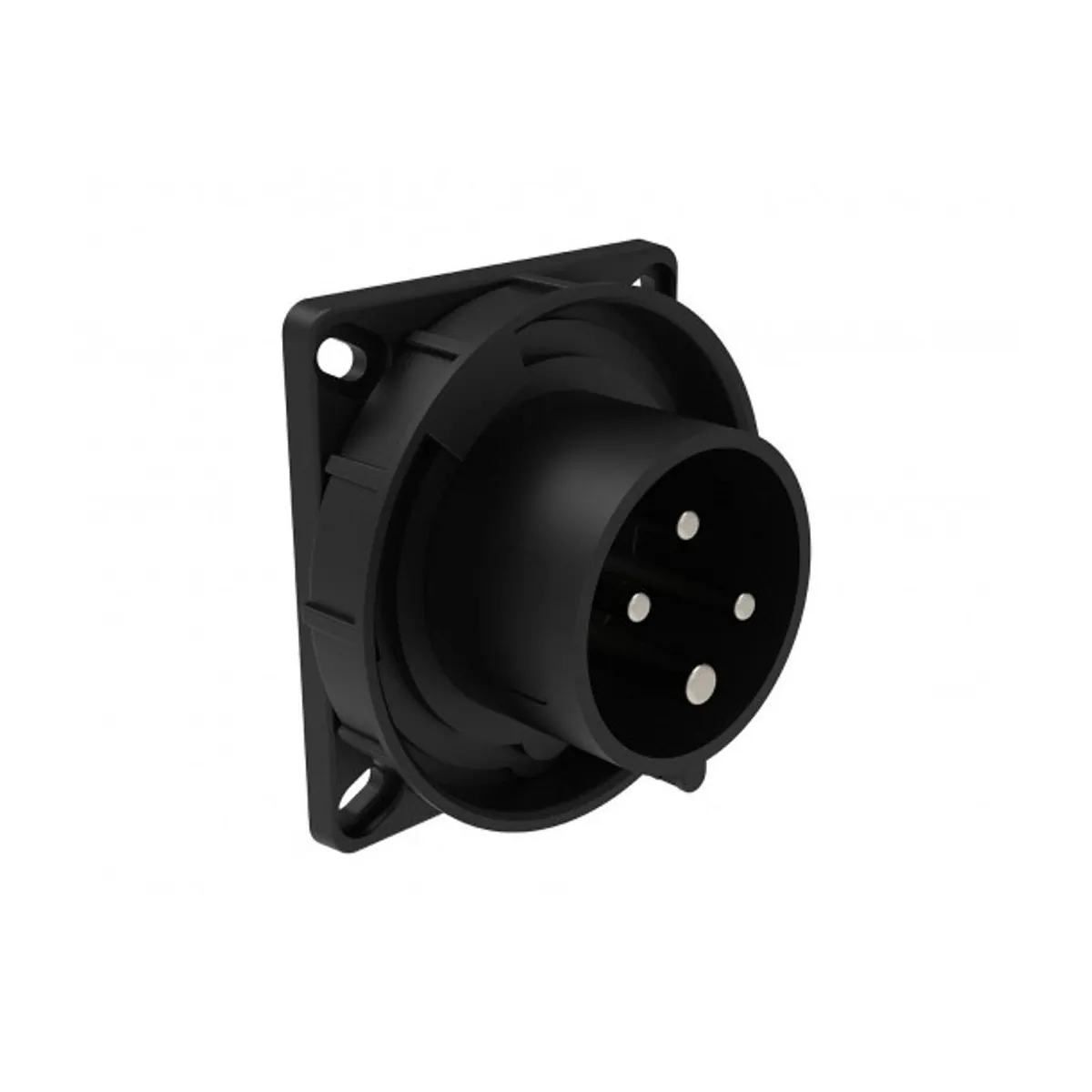 Bemis BCS-1504-7114 CEE Makine Fişi 16 A 3P+E IP67 Siyah
