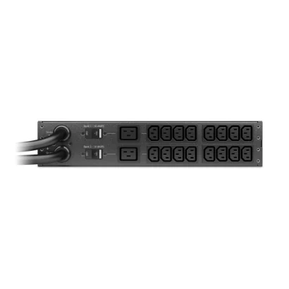 Schneider Electric AP4424A APC Netshelter ATS, 2U, 32A, 230V, (2)IEC 309 Input, (16)C13 - (2)C19 Output, 50/60 Hz