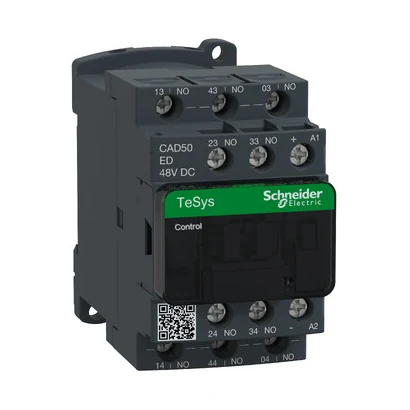 Schneider Electric CAD50ED TeSys Deca Yardımcı Kontaktör 48VDC 5NA — üretici katalog görseli