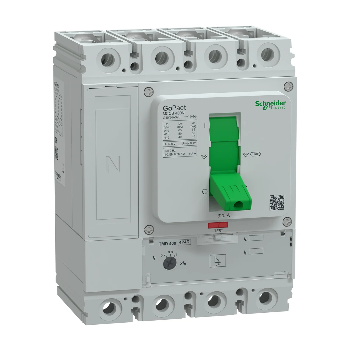 Schneider Electric G40N4A320 GOMCCB 400N 4P4D 320A Ayarlanabilir — üretici ürün görseli